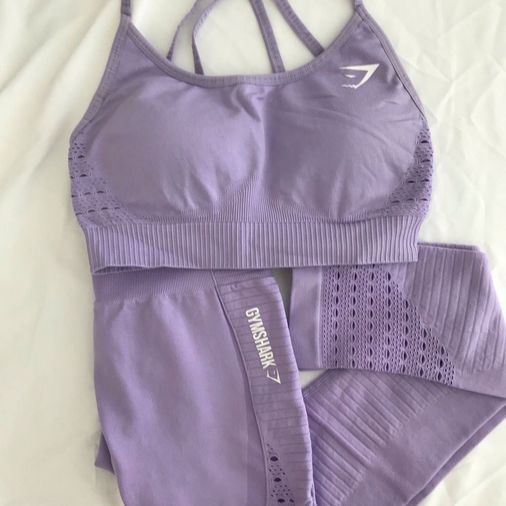 Gymshark energy seamless lilac set
